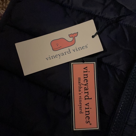 😍NWT Vineyard Vines XS The women’s mountain weekend vest puffer fall vest cute - Picture 7 of 12